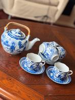 Japans Theeservies Blauw Wit, Ophalen of Verzenden