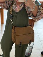 Laptop tas bruin met panter schouderband van MicMac zgan!, Ophalen of Verzenden, 15 inch, Zo goed als nieuw, Schoudertas