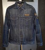 Vanguard jeans jacket met patches en print maat M edium pme, Kleding | Heren, Jassen | Zomer, Vanguard, Blauw, Maat 48/50 (M)