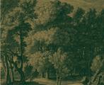 Goud/groen behang Kek Amsterdam Engraved Landscapes, Huis en Inrichting, Stoffering | Behang, Ophalen of Verzenden, 10 tot 25 m²