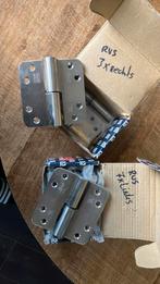 10 stuks RVS scharnieren, Doe-het-zelf en Verbouw, Hang- en Sluitwerk, Ophalen of Verzenden, Nieuw