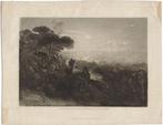 John Martin ets en mezzotint "Flight into Egypt", Antiek en Kunst, Ophalen