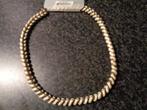 zijde koord gevlochten met goudkl ketting nr k 5556, Ophalen of Verzenden, Nieuw, Overige materialen