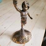 Bronzen Cupido kandelaar 3 armen., Ophalen of Verzenden