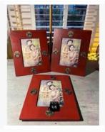 Nog 2 x lijst Chinees Ossenbloed rood koper beslag pr.p.stuk, Minder dan 50 cm, Nieuw, Ophalen of Verzenden, X