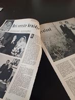 Artikel eerste bruid Flevoland  echtpaar De Jong- Peereboom, Ophalen of Verzenden, 1940 tot 1960, Knipsel(s)