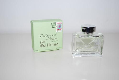 Miniatuur John Galliano Parlez Moi d' Amour Eau Fraiche, Verzamelen, Parfumverzamelingen, Zo goed als nieuw, Miniatuur, Gevuld