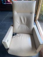 Relaxfeautuil GEALUX  elektrisch , leer, Huis en Inrichting, Fauteuils, Ophalen, Zo goed als nieuw, 75 tot 100 cm, Leer