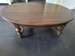 Donker eiken salontafel, Ophalen, Gebruikt, 50 tot 75 cm, Klassiek