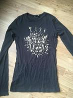 Ed Hardy top S, Zwart, Ophalen of Verzenden, Ed Hardy, Lange mouw