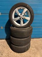 Originele Audi A6 – 17 Inch set inclusief Winterbanden, Ophalen, Gebruikt, 255 mm, Banden en Velgen