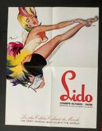 Poster en programma van LIDO Parijs 1976, Ophalen of Verzenden, A1 t/m A3, Zo goed als nieuw, Rechthoekig Staand