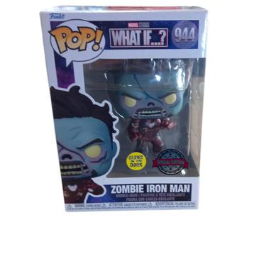 Funko Pop! 944 Marvel Studios Zombie Iron Man Glow in the Da beschikbaar voor biedingen