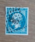 Frankrijk 1852 Postzegel 20c Gestempeld Puntstempel 2507, Ophalen, Gestempeld