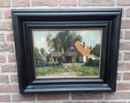 H.Endlich, zomers boerderijgezicht, Antiek en Kunst, Kunst | Schilderijen | Klassiek, Ophalen of Verzenden