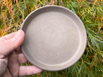 Bonsai onderzetter rond bruin ongeglazuurd aardewerk 14x2 beschikbaar voor biedingen