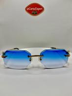 Cartier Panthere Diamond Cut Piccadilly zonnebril, Overige merken, Zonnebril, Blauw, Nieuw