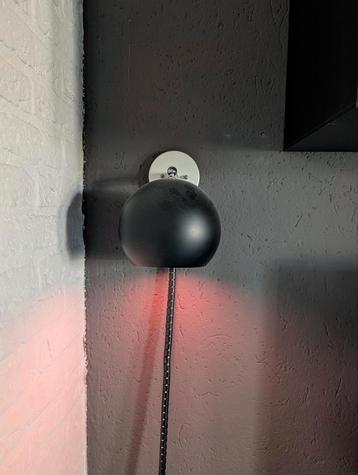 Raak r 5 space age bol vintage Wandlamp - Zwart 2stuks beschikbaar voor biedingen