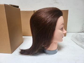 Heads-Up - Kappershoofd Lea - Bruin Haar-15 cm (Nieuw) 5 st beschikbaar voor biedingen