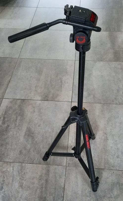 Statief - Fluid Tripod van King Best, Audio, Tv en Foto, Fotografie | Statieven en Balhoofden, Gebruikt, Driepoot, 175 cm of meer