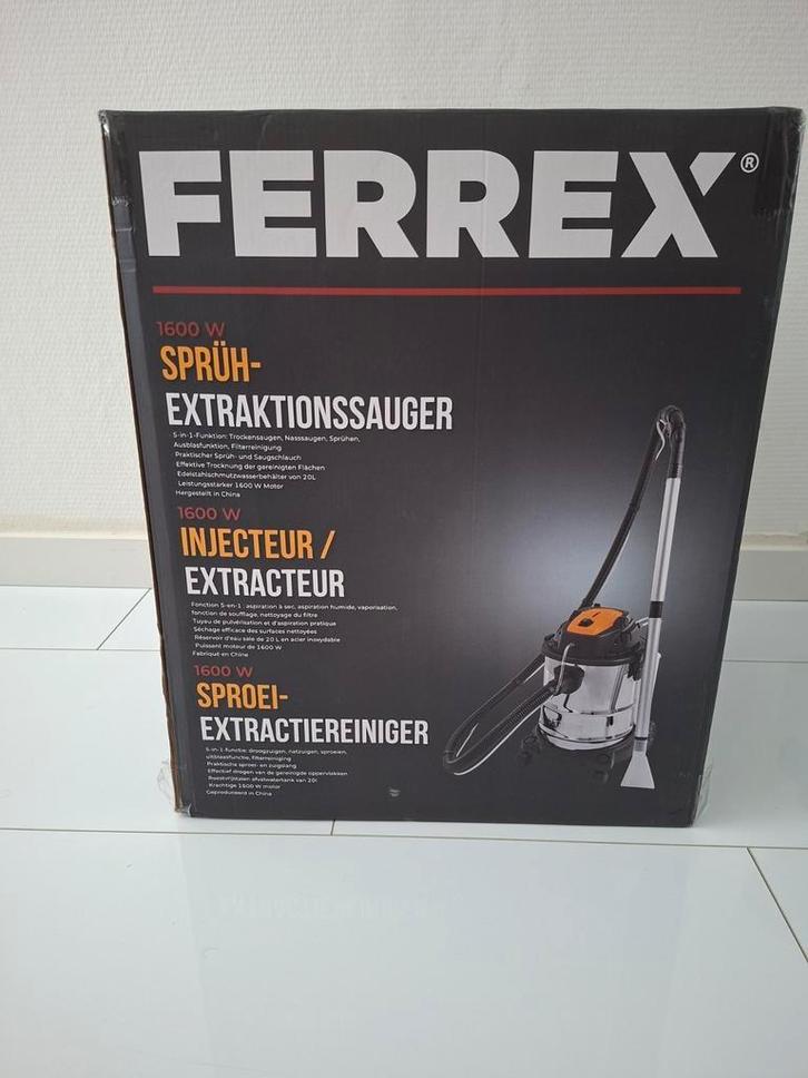 Ferrex sproei-extractiereiniger nieuw, Doe-het-zelf en Verbouw, Reinigingsmachines, Nieuw, Overige typen, Ophalen
