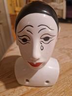 Porseleinen pierrot hoofd, Antiek en Kunst, Ophalen of Verzenden