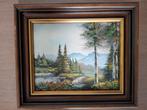 2 landschap schilderijtjes van Arens., Ophalen of Verzenden