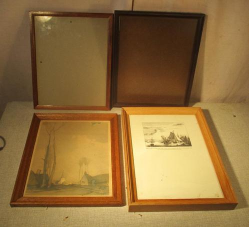 8 Mooie Retro Houten Fotolijsten - 35x27, Audio, Tv en Foto, Fotografie | Fotolijsten, Zo goed als nieuw, Ophalen of Verzenden