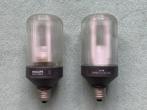 2x Vintage PHILIPS Spaarlamp SL*18 - jaren 80, Ophalen of Verzenden, Gebruikt, E27 (groot), Spaarlamp
