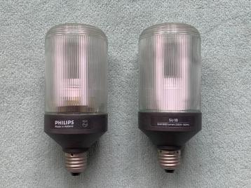 2x Vintage PHILIPS Spaarlamp SL*18 - jaren 80 beschikbaar voor biedingen
