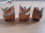 3 houten uilen uit hout, Ophalen of Verzenden, Zo goed als nieuw
