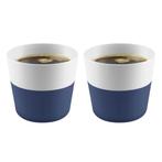 EVA SOLO kopjes 4 x Lungo + 4x espresso Navy Blue, Nieuw, Ophalen of Verzenden, Glas, Overige stijlen