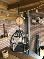 design lamp zwaar metaal aan katrol, Ophalen, Metaal, Minder dan 50 cm