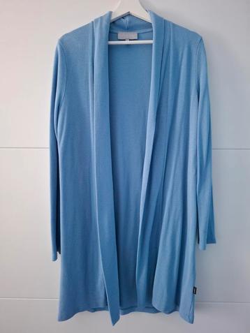 Mooi pastelblauw zomervest van Elvira maat L 40/42 beschikbaar voor biedingen