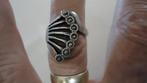 zilver ring met 7 markesiet steentjes, Verzenden, Zo goed als nieuw, 17 tot 18, Dame of Heer