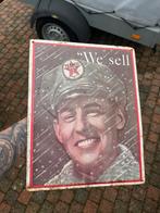 Texaco reclamebord metaal, Verzamelen, Merken en Reclamevoorwerpen, Ophalen of Verzenden, Zo goed als nieuw, Reclamebord