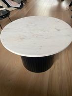 Marmeren salontafel, Huis en Inrichting, Tafels | Salontafels, Ophalen, Overige materialen, 50 tot 100 cm, Rond