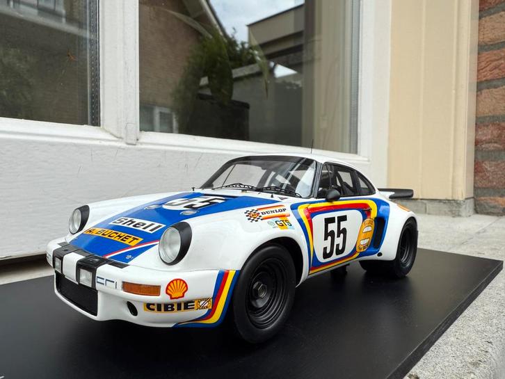 1:18 Porsche 911 RSR #55 LeMans 1975 Spark 18S289, Hobby en Vrije tijd, Modelauto's | 1:18, Nieuw, Auto, Overige merken, Ophalen of Verzenden