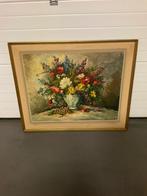 Schilderij met bloemen, Huis en Inrichting, Woonaccessoires | Schilderijen, Tekeningen en Foto's, Ophalen, Gebruikt, Schilderij
