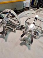 Campagnolo Pedalen met Toeclips - Vintage, Fietsen en Brommers, Crankstel of Pedalen, Gebruikt, Campagnolo, Racefiets