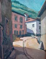 Zon over Vianden (Luxemburg) Virginie Cokelberghe 1893-1967, Ophalen of Verzenden