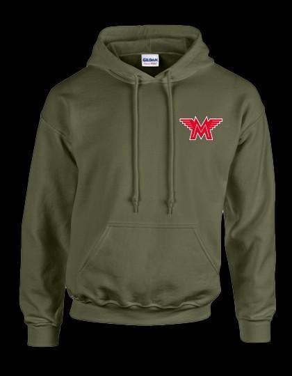 Hoodie met Matchless logo, Kleding | Heren, Truien en Vesten, Zo goed als nieuw, Overige maten, Groen, Ophalen of Verzenden