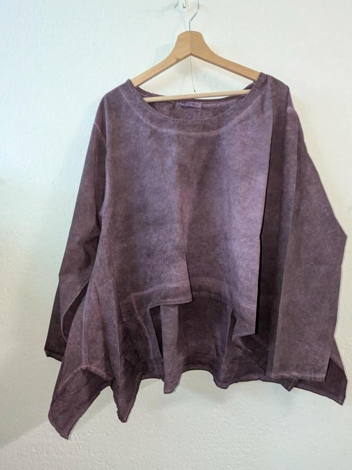 Gaaf batik tuniek van Moonshine, Kleding | Dames, Grote Maten, Nieuw, Blouse of Tuniek, Paars, Ophalen of Verzenden