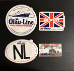 4 stickers  Olau Vlissingen - Sheerness (jaren 70/80), Bedrijf of Vereniging, Ophalen of Verzenden, Zo goed als nieuw