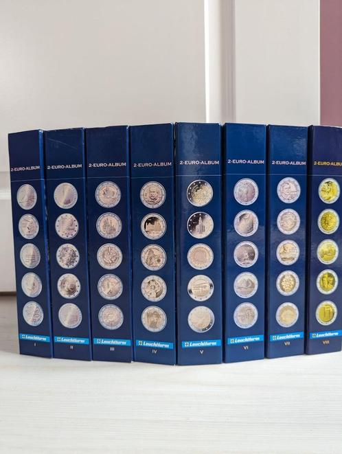 Leuchtturm numis 2 euro albums delen 1 tm 6, Postzegels en Munten, Munten en Bankbiljetten | Toebehoren, Verzamelmap, Ophalen of Verzenden