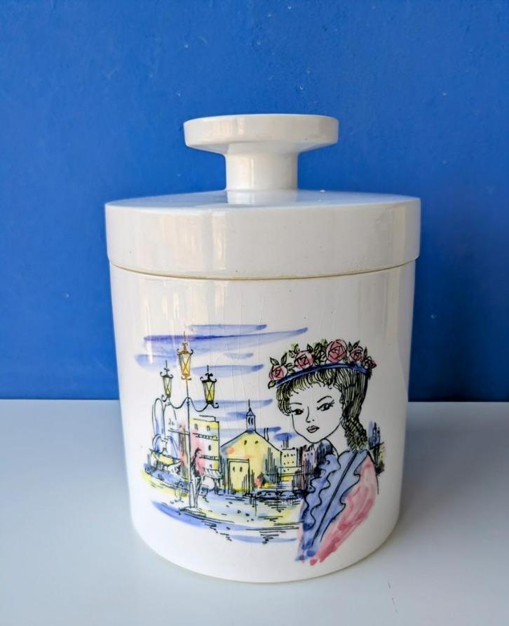 Keramieken voorraadpot/Duits Frans Scandinavisch (?), Antiek en Kunst, Antiek | Keramiek en Aardewerk, Ophalen of Verzenden