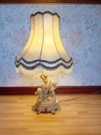 Vintage lamp met stoffen kap, Antiek en Kunst, Antiek | Lampen, Ophalen