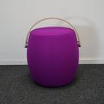 Offecct Carry On Kruk | Poef | Hocker | Paars | Draagbaar, Huis en Inrichting, Hout, Minder dan 50 cm, -, Rond