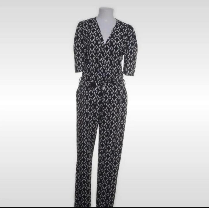 Supertrash Jumpsuit Zwart Wit L Nieuw!, Kleding | Dames, Jumpsuits, Nieuw, Maat 42/44 (L), Zwart, Verzenden