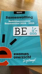 Samenvatting Examenstof Bedrijfseconomie HAVO, HAVO, Ophalen of Verzenden, Nederlands, ExamenOverzicht